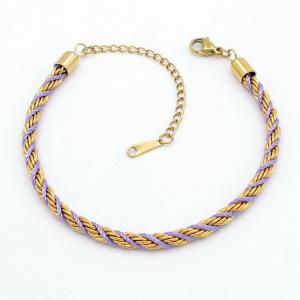 Stainless Steel Gold-plating Bracelet - KB203211-SP