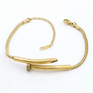 Stainless Steel Gold-plating Bracelet - KB203215-SP