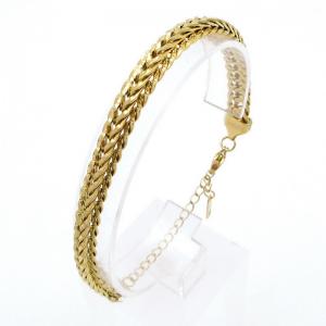 Stainless Steel Gold-plating Bracelet - KB203216-SP