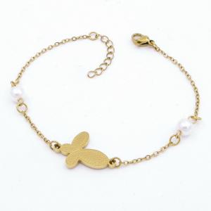 Stainless Steel Gold-plating Bracelet - KB203231-TJG