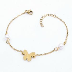 Stainless Steel Gold-plating Bracelet - KB203233-TJG