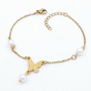 Stainless Steel Gold-plating Bracelet - KB203235-TJG