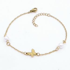 Stainless Steel Gold-plating Bracelet - KB203237-TJG