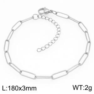 Stainless Steel Square Chain Bracelet Gold Silver Color - KB203365-ZG
