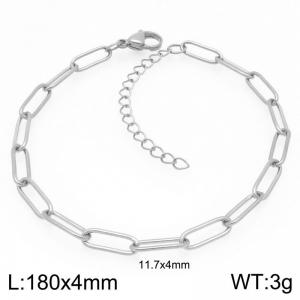 11.7x4mm Stainless Steel Square Chain Bracelet Gold Silver Color - KB203369-ZG