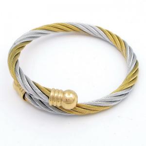 Stainless Steel Wire Bangle - KB203536-XY