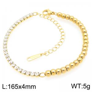 Stainless Steel Stone Bracelet - KB203559-Z