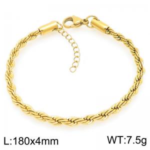 Stainless steel gold bracelet - KB203717-Z