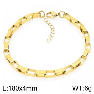 Stainless steel gold bracelet - KB203718-Z