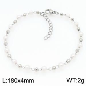 Stainless steel bead bracelet - KB203720-Z