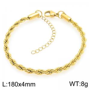 Stainless steel gold bracelet - KB203728-Z