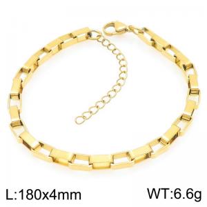 Stainless steel gold bracelet - KB203729-Z