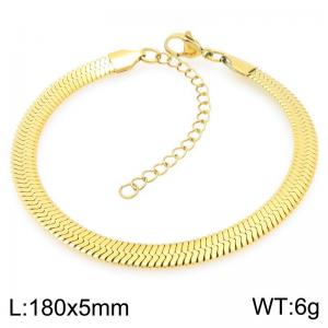 Stainless steel gold bracelet - KB203730-Z
