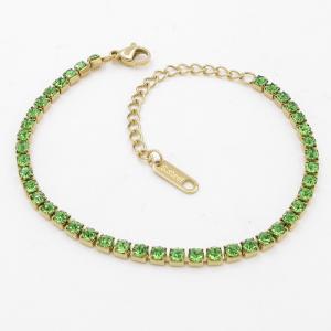 Stainless Steel Stone Bracelet - KB203772-SP