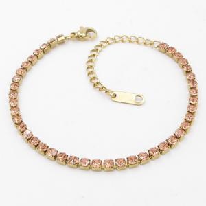 Stainless Steel Stone Bracelet - KB203774-SP