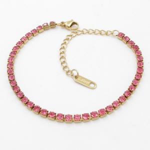 Stainless Steel Stone Bracelet - KB203775-SP