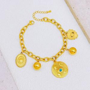 Stainless Steel Gold-plating Bracelet - KB204087-SXSJ
