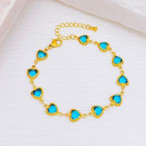 Stainless Steel Stone Bracelet - KB204097-SXSJ