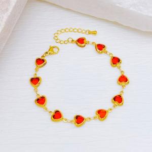Stainless Steel Stone Bracelet - KB204099-SXSJ
