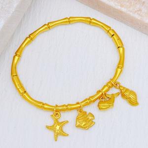 Stainless Steel Gold-plating Bangle - KB204104-SXSJ
