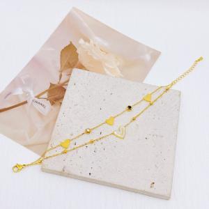 Stainless Steel Gold-plating Bracelet - KB204106-SXSJ