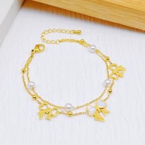 Stainless Steel Gold-plating Bracelet - KB204107-SXSJ