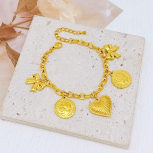 Stainless Steel Gold-plating Bracelet - KB204109-SXSJ