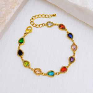 Stainless Steel Stone Bracelet - KB204111-SXSJ