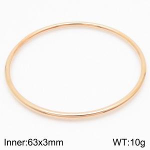 Stainless steel rose gold bracelet - KB204287-LO