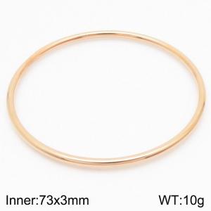 Stainless steel rose gold bracelet - KB204289-LO