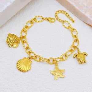 Stainless Steel Gold-plating Bracelet - KB204427-SXSJ