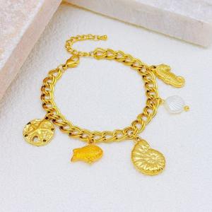 Stainless Steel Gold-plating Bracelet - KB204436-SXSJ