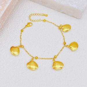Stainless Steel Gold-plating Bracelet - KB204440-SXSJ
