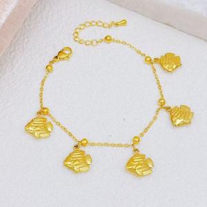 Stainless Steel Gold-plating Bracelet - KB204441-SXSJ