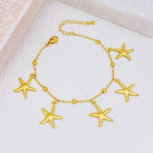 Stainless Steel Gold-plating Bracelet - KB204442-SXSJ