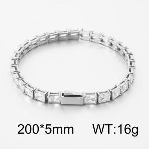Stainless Steel Stone Bracelet - KB204446-CALY