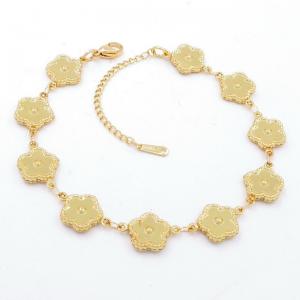 Stainless Steel Gold-plating Bracelet - KB204582-AQ