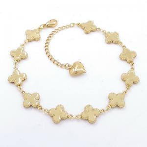 Stainless Steel Gold-plating Bracelet - KB204583-AQ