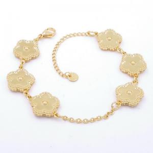 Stainless Steel Gold-plating Bracelet - KB204584-AQ
