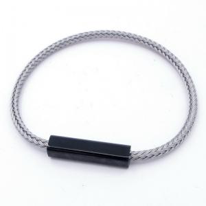 Stainless Steel Wire Bangle - KB204643-SJ