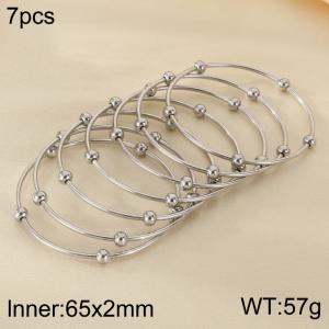 Stainless Steel Bangle - KB205437-LO