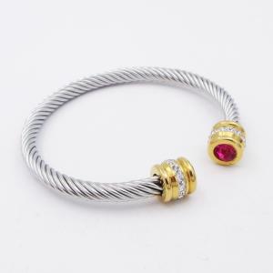 Stainless Steel Wire Bangle - KB205451-XY