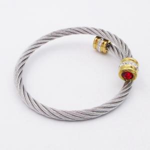 Stainless Steel Wire Bangle - KB205459-XY