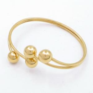 Stainless Steel Gold-plating Bangle - KB205535-SP