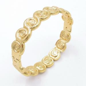 Stainless Steel Gold-plating Bangle - KB205536-SP