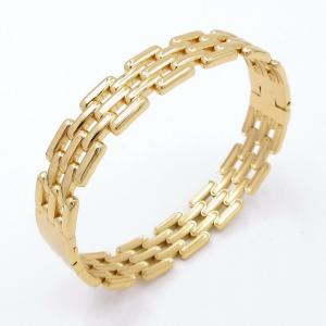 Stainless Steel Gold-plating Bangle - KB205538-SP