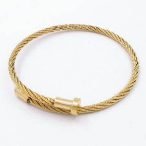 Stainless Steel Wire Bangle - KB205541-SP