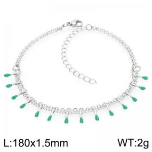 Fashionable and personalized colored adhesive matchstick chain stainless steel bracelet - KB205557-Z