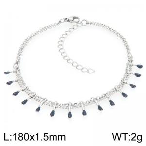 Fashionable and personalized colored adhesive matchstick chain stainless steel bracelet - KB205562-Z
