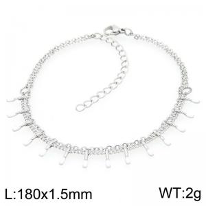 Fashionable and personalized colored adhesive matchstick chain stainless steel bracelet - KB205563-Z